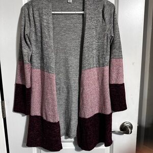 Colorblock Open Front Cardigan – ally b – Girls’ Size Large (14)